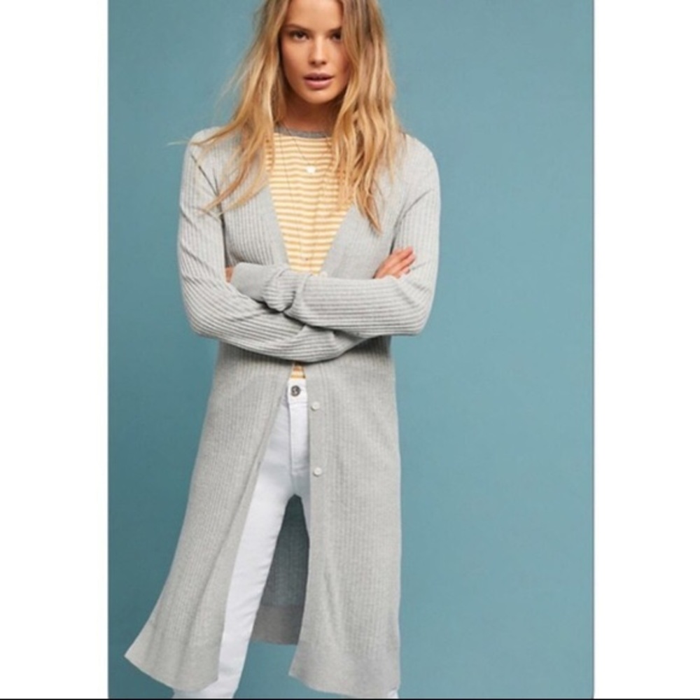 Anthropologie | ‘Cali’ Ribbed Long Cardigan